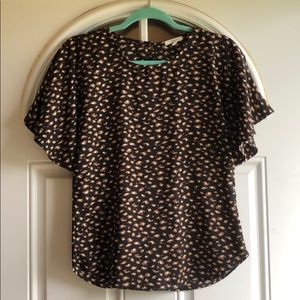 Animal Print Blouse Size XS